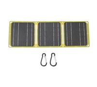 Yusat Panel Solar, 21W, 5V, 9V, 12V, Salida, USB Dual, Portátil, Impermeable, Panel Solar de Silicio Monocristalino Camping, Viajes, Pesca