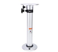 Yusat Pata de mesa ajustable con cremallera, aleación de aluminio resistente con pulido brillante, botón giratorio de altura ajustable de 18,7 a 29,9 pulgadas, diseño desmontable