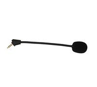 Yusat Reemplazo de Micrófono Micrófono de Juego Desmontable de 3,5 Mm con Cubierta de Espuma Conector Chapado en Oro Giratorio de 360° para Hyper X Cloud II Wireless Cloud Core Cl