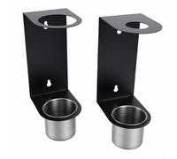 Yusat - Soporte para embudo de aceite de pared de 5 a 16 pulgadas, paquete de 2 con vasos de recogida extraíbles de 300 ml para taller de reparación de automóviles de remolque de garaje