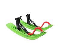 Yusat - Tabla de trineo de nieve para bicicleta de montaña, superficie con textura antideslizante, de metal y plástico, versión con freno de disco para una estabilidad y equilibrio mejorados para