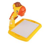 Yusat Tablero de Dibujo de Proyección Tablero de Dibujo para Niños de Escritura LED Lámpara de Proyección Ajustable 3 Diapositivas 24 Patrones 3 Maneras Inclinación Plana (S Jirafa Amarilla)