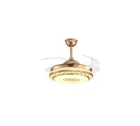 YUSDATC Ventiladores de techo modernos, ventilador de techo invisible LED, ventiladores de techo ligeros con luces y control remoto, adecuados para comedor, sala de estar, dormitorio y sala de estudio