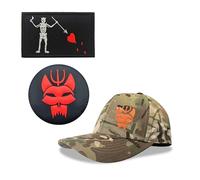 YUSENGMOO Camuflaje Seal Team Six Gorra de béisbol,Tactical Seals Hat+Patch (1,L)