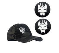 YUSENGMOO Gorra de béisbol de Camuflaje Negro US Seal Team Six Flexible Fit Tactical Seals Hat+Patch (4,L)