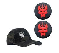 YUSENGMOO Gorra de béisbol de Camuflaje Negro US Seal Team Six Flexible Fit Tactical Seals Hat+Patch (2,L)