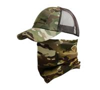 YUSENGMOO Gorra de béisbol táctica Seal Team, Gorra elástica con Cierre Ajustable, Gorra con Parte Trasera Completa y Bufanda de Camuflaje para Correr/Pescar. (L,8)