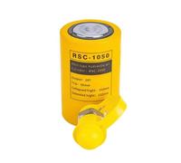 YushenFu Cilindro Hidráulico De Simple Efecto Sólido De Carrera 0,4/2/4/6, Gato Hidráulico De 10 Toneladas con Conector Rápido, Cilindros De Elevación Amarillos para Construcción Naval(Size:2in)