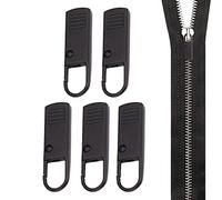 Yusheng 5 piezas de cremallera de repuesto, cremallera reparación cremalleras cremallera deslizador cremallera tirón cremallera para maleta mochila chaqueta abrigo