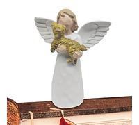 Yusheng Decoración de Mesa de ángeles,Adornos de ángel Blanco con un Lindo Perro - Estatuas y Figuras de ángeles para decoración de Mesa de Navidad, Mejores Deseos para mamá, Esposa, Familia y Amigos