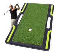 Yusheng Esterilla de entrenamiento de golf | Almohadilla de golf duradera, análisis del camino de swing y la postura correcta del impacto, esterilla de práctica de golf, guía avanzada, soporte para la