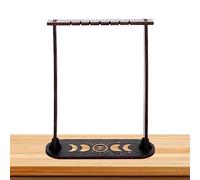 Yusheng exhibición Cristal péndulo | Estante Madera para Tarot, Collar, decoración Espiritual,péndulo Adorno adivinación para el hogar, Estudio, Entrada, Tienda