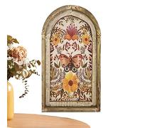 Yusheng Flores para decoración Pared | Decoración Pared con Ilustraciones Florales - con Mariposas Y Sirenas Granja Floral Bohemia Cuadros para Comedor