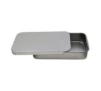 Yusheng hojalata con Tapa Deslizante, Caja hojalata vacía Rectangular, contenedores hojalata, joyería Regalo y Kit Lata Almacenamiento para bálsamo Labial, 10 g