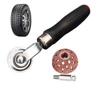Yusheng Kit de reparación de pinchazos | Rodillo de reparación de neumáticos Resistente y Rueda pulidora para reparación de neumáticos,Cortador de raspado fácil de Usar de 2 Piezas, Kit de Accesorios