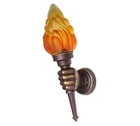 Yusheng Lámpara Pared Llama Estilo Industrial Retro - Torch Lámpara Montaje en Pared Classical Flammig Industrielook Wall Light