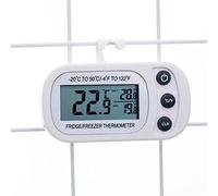 Yusheng Refrigerador Termómetro,Termómetro Digital Digital para Nevera y congelador con Pantalla LCD | Nevera con función Registro máx./mín. para Uso doméstico