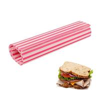 Yusheng Regalo para sándwiches - Revestimiento para sándwich Resistente a la Grasa, Paquete 50 Hojas,Revestimientos Papel para sándwiches, revestimientos cestas Alimentos a Prueba