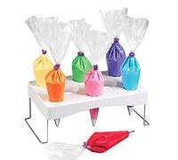 Yusheng Soporte para Manga pastelera - Soporte para glaseado para decoración Tartas,Pies Acero Inoxidable con Bandeja exhibición Almacenamiento Abs para Crema Pastelería Punta