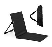YushengTai Amacas de Playa Plegables, Portátil 500g Hamaca Playa con Respaldo, Bodenstuhl,Sitz langlebig tragbar Ideal para Jardín, Picnic en Mochila y Conciertos al Aire Libre (Estilo Corto-Negro)
