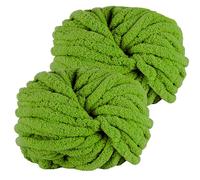 YushengTai Lana Gruesa para Tejer a Mano, 2 Piezas 500g Verde Navideño Lana Gruesa Suave y Cómodo, Chunky Yarn Cojines, Mantas, Bufandas, Gorros de Punto