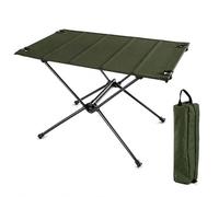 YushengTai Mesa de camping plegable, 700 g, ultraligera y portátil, capacidad de carga de hasta 30 kg, mesa de camping pequeña para exteriores, senderismo, picnic (verde)