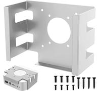 YushengTai Soporte para Mac Mini m4, soporte debajo de la mesa VESA para Mac Mini m4, soporte de metal de escritorio, soporte bajo escritorio, accesorio de pared, para oficina en casa, plata