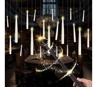 YushengTai Velas Flotantes, 20 Piezas 16,8 CM Velas Flotantes Har-ry Potter con Varita, Floating Candles para Decoración de Halloween, Velas Colgantes