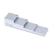 YUSHI SS - Bloque de calibración de 4 pasos de 3 mm, 5 mm, 10 mm, 15 mm, para calibración de grosor y linealidad para medidor de espesor ultrasónico en pruebas NDT de acero inoxidable 304