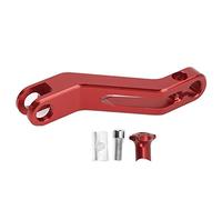 YushiTrading Brazo de palanca de freno trasero extendido para 150, palanca de freno trasero de motocicleta de aluminio con acabado electrochapado, extensión de pedal de freno trasero de (Roja)