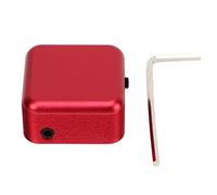 YushiTrading Magnetic Billiard Chalk Holder, Wireless Cue Chalk Storage Case, Strong Magnet Aluminum Alloy Pool Snooker Chalk Box with Hex Wrench for Metal Cues, Compact Lightweight Design for (Roja)