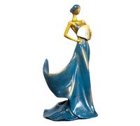 YushiTrading Soporte para Botellas De Vino Estatua Decorativa De Resina, Soporte para Botellas De Cocina O Bar, Escultura Hecha A Mano con Diseño Robusto, Vino Tinto, Blanco, Cerv (Azul Marino)