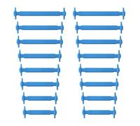 Yusimu Cordones Elásticos para Zapatillas y Zapatos | Cordones Autoajustables Impermeables para Converse, Air Force, Botas y Calzado Deportivo | Elásticos de Silicona - Azul claro