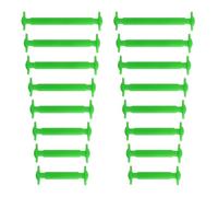 Yusimu Cordones Elásticos para Zapatillas y Zapatos | Cordones Autoajustables Impermeables para Converse, Air Force, Botas y Calzado Deportivo | Elásticos de Silicona - Verde