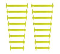 Yusimu Cordones Elásticos para Zapatillas y Zapatos | Cordones Autoajustables Impermeables para Converse, Air Force, Botas y Calzado Deportivo | Elásticos de Silicona - Amarillo