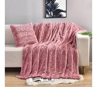 YUSOKI Manta de Lujo de Piel sintética de Doble Cara (sin Almohadas), Suave y mullida, acogedora Manta de Felpa cómoda y cálida para sofá, Cama, Silla, sofá, Dormitorio, Regalo para Mujeres,