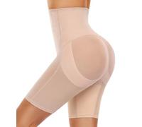 Yuson Girl Braga Fajas Reductoras Mujer Cintura Alta Ultra Levanta Glúteos Adelgazante Shapewear Moldeadoras Vientre Plano Control Abdomen Pantalones Cortos Sin Costuras Invisible(Nude, S)