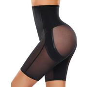 Yuson Girl Braga Fajas Reductoras Mujer Cintura Alta Ultra Levanta Glúteos Adelgazante Shapewear Moldeadoras Vientre Plano Control Abdomen Pantalones Cortos Sin Costuras Invisible(Negro, M)