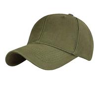 Yuson Girl Hat Retro Gorra Algodón Gorra de béisbol Niños Niñas Ajustable Snapback Hip Hop Sombrero Plano Sombrero de Hombre Unisex (Army Green)