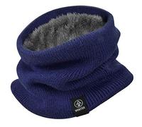 Yuson Girl Unisexo Invierno Bufanda Tubular Cuello de Punto Térmica con Forro Polar Pasamontañas Calentador Braga de Cuello Cálido Hombre Mujer para Running Esqui Ciclismo Snowboard(marina)