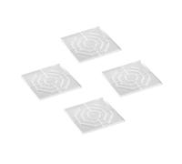 YUSSEQDD 4 almohadillas antideslizantes para patas de muebles de Licone, protectores suelo para escritorio, cama y sofá, redondas, diámetro 6 cm, Cuadrado, 6x6 cm