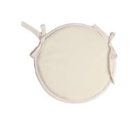 YUSSEQDD 4x cojines de silla Comfort con lazos suaves y transpirables para soporte cojín para silla cojín de algodón, Beige
