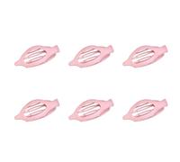 YUSSEQDD 6 unids/set francés hecho sin antideslizante para cabello grueso que protege el Clip francés garras fáciles de resorte de elasticidad, rosa, 12.4 * 3.4 * 4.7 CM
