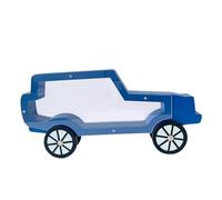 YUSSEQDD Alcancía de para Madera con Hucha Transparente para organizar los ahorros con Estilo. Una Forma Divertida de enseñar a los niños Habilidades, Azul, 30x15x3cm