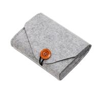 YUSSEQDD Bolsa organizadora de Cables de Viaje para una fácil gestión de Cables Bolsa organizadora de Cables de Viaje Bolsas de Almacenamiento para batería Externa de Fieltro, Gris Claro