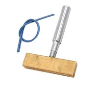 YUSSEQDD Cabezal de punta en forma de T para soldador, pieza repuesto, herramienta prensado en caliente para reparar cables blandos sin tira, Con tira, Punta 5.3x3.5cm