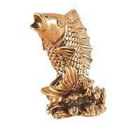 YUSSEQDD de Carpa de latón, Regalo Coleccionable, pez Dorado Cobre, Bonita decoración Escritorio, decoración Artesanal, Carpa, Regalo Coleccionable, artesanía latón
