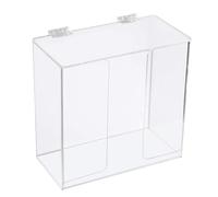 YUSSEQDD Estación de higiene con tapa, dispensador de mascarillas, soporte para caja y porta guantes, soporte de pared para dispensadores de suministros de laboratorio, servilletas acrílicas