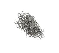 YUSSEQDD Ganchos para llaveros con anilla dividida, cierres para bisutería, ligeros, conexión segura para llaveros, anillos y adornos, cierres para bisutería con cadena.