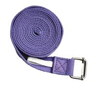 YUSSEQDD Hecho con algodón Puro, Correa de Yoga y cómoda para Todos los Niveles, Conveniente para Yoga, Correa de Estiramiento, cinturón de Yoga, Morado pálido